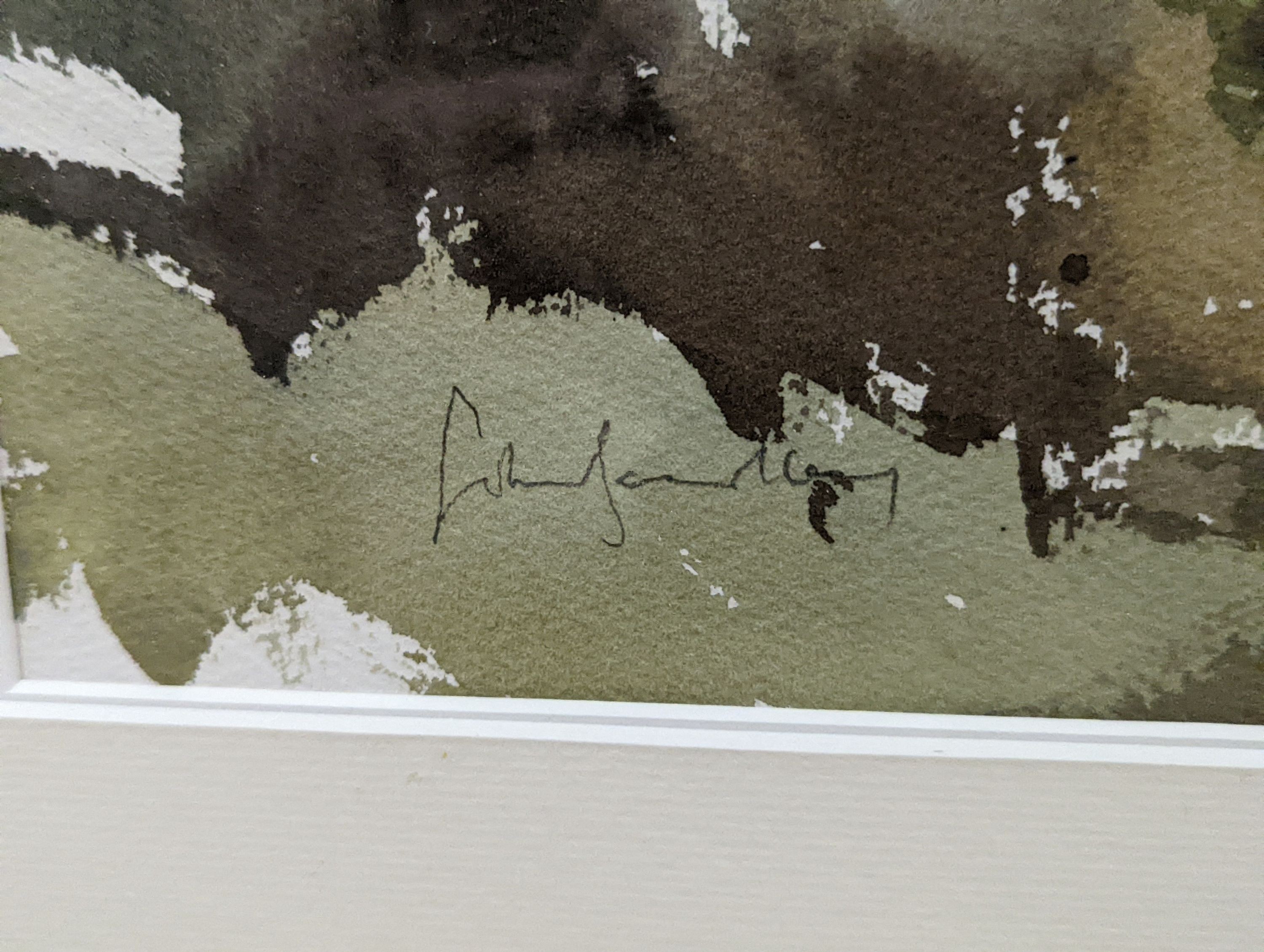 John Yardley (b.1933), watercolour, House and trees, signed, 34 x 51cm